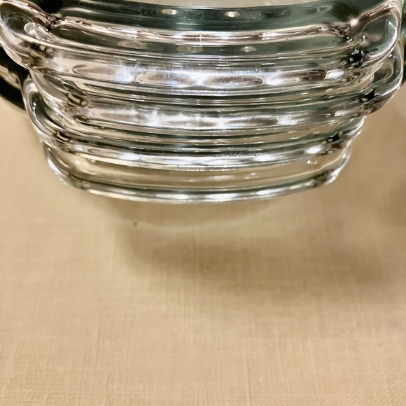ANCHOR HOCKING  6" PIE 4 MINI PIE PLATES  CLEAR  FLUTED HANDLED CLEAR BAKEWARE - Picture 8 of 8